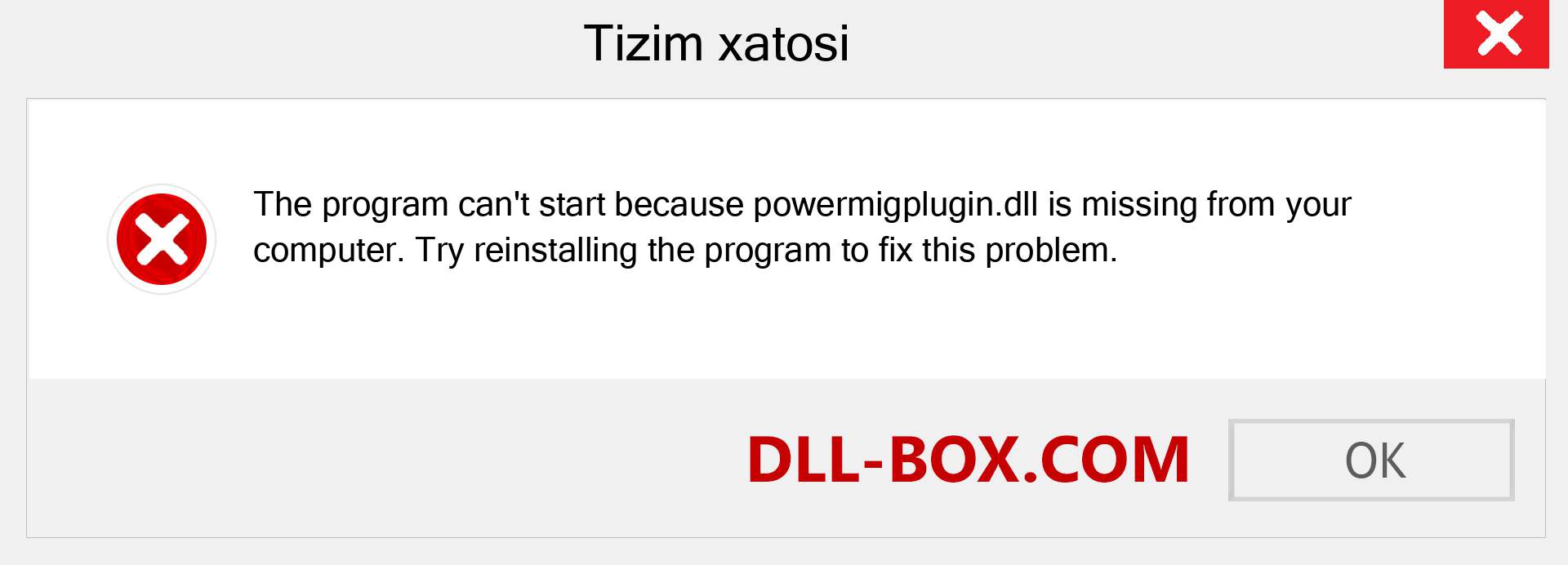 powermigplugin.dll fayli yo'qolganmi?. Windows 7, 8, 10 uchun yuklab olish - Windowsda powermigplugin dll etishmayotgan xatoni tuzating, rasmlar, rasmlar